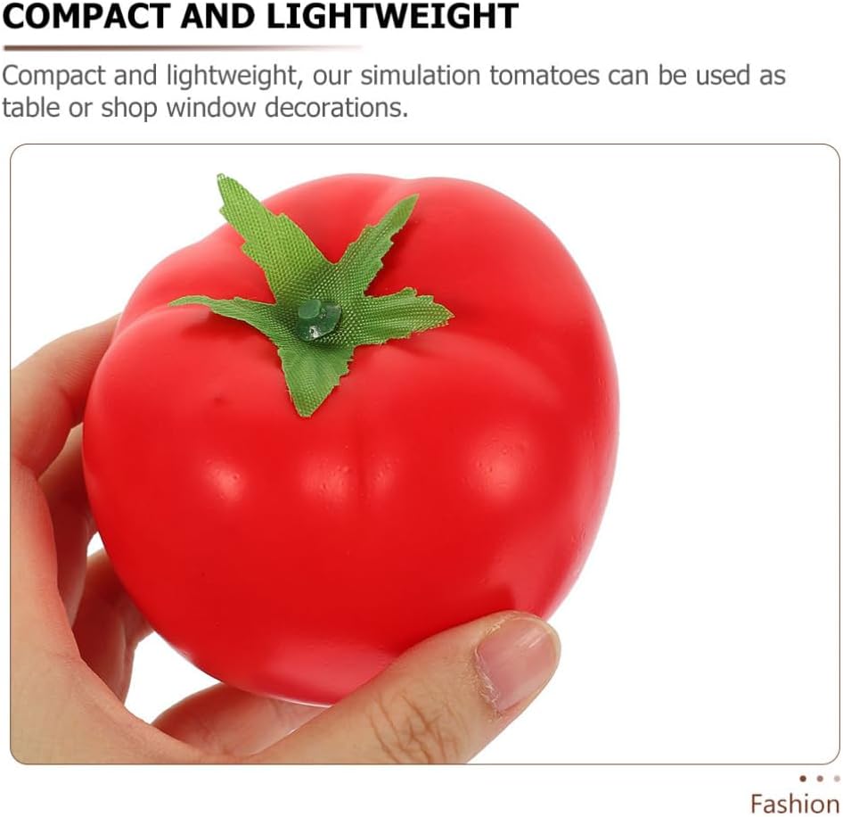 6pcs Artificial Tomato Decor for Home Kitchen Party