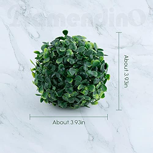 Framendino 6 Pack 4 Inch Artificial Topiary Plant Balls