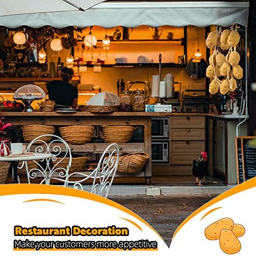 Realistic Foam Potatoes 8PCS for Kitchen Decorations