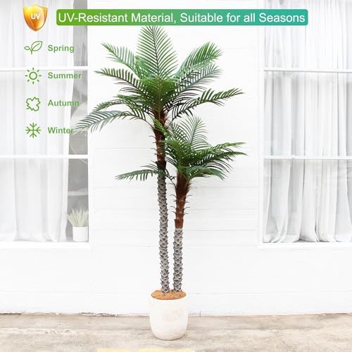 Nafresh 8ft UV Resistant Artificial Palm Tree