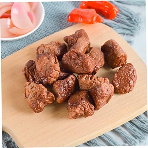 SAFIGLE 4pcs Artificial Beef Blocks for Display and Photography