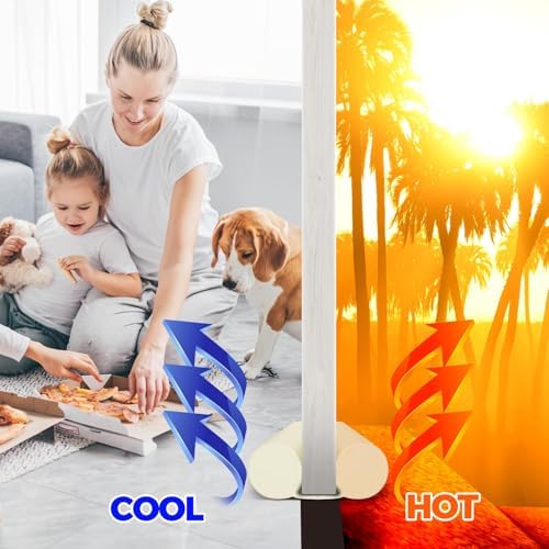 Holikme Two-Sided Draft Stopper Door Sweep for Home Comfort