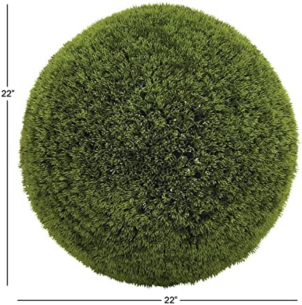 Deco 79 Artificial Topiary Foliage Ball Green 22x22x22