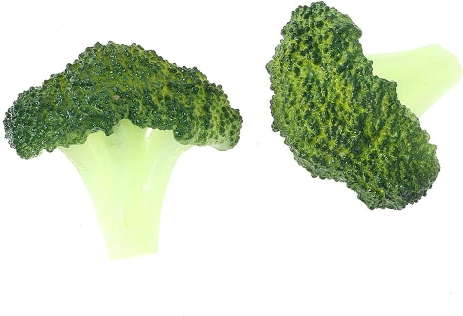 6 Pcs Artificial Broccoli for Kitchen and Decor Use