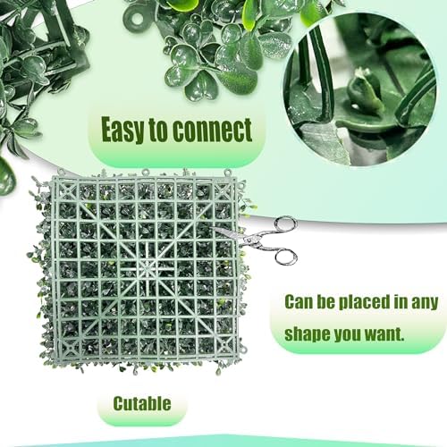 Artificial Grass Wall Backdrop 16P Boxwood Faux Green Wall Panels