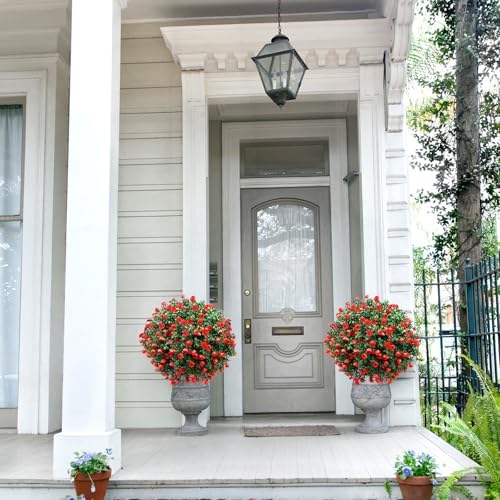 Homegroove 216 Tall Artificial Rose Topiary Set of 2