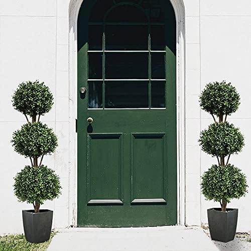 Momoplant Artificial Triple Ball Topiary Tree 46ft