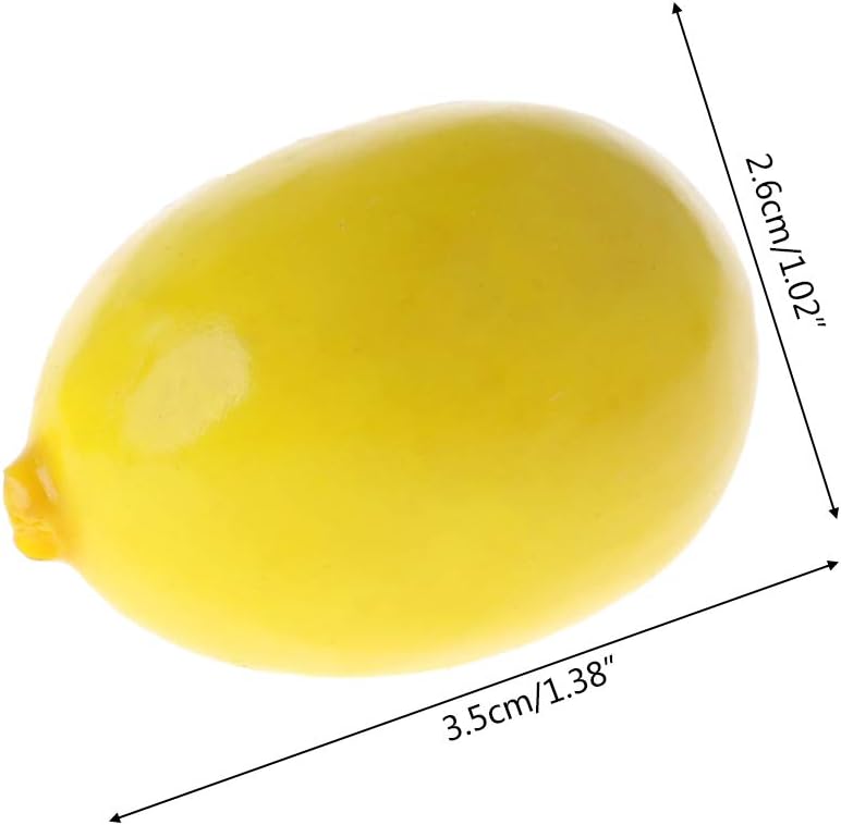 20pcs Artificial Lemon Display for Home Party Decor