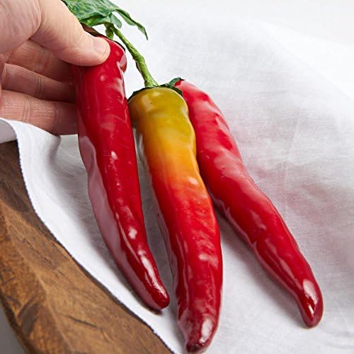 Factory Direct Craft Artificial Red Chili Peppers 4 Pack