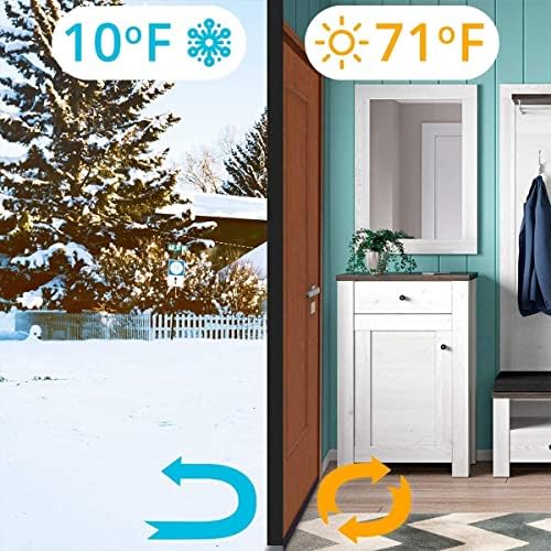 Suptikes 2 Pack Door Draft Stopper Grey 18x37 Inch