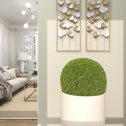 Deco 79 Artificial Topiary Foliage Ball Green 22x22x22