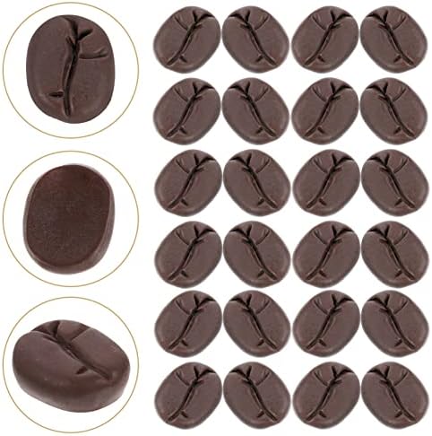 Toyvian Artificial Coffee Beans for DIY Craft and Cafe Display