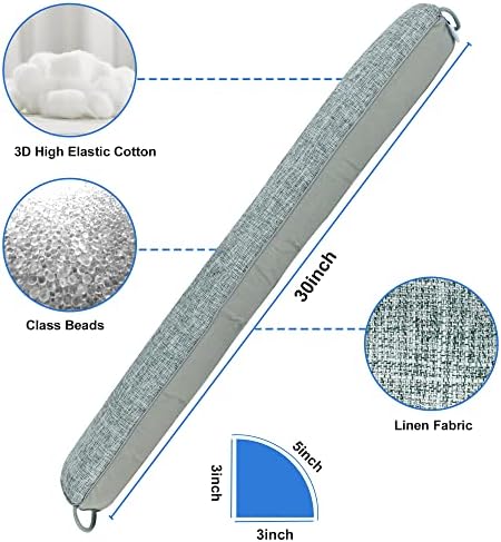 Nabowan Weighted Door Draft Stopper 30 Gray