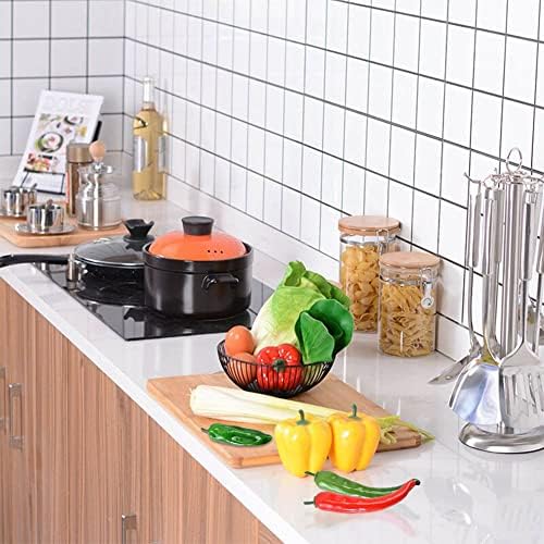VIOKKO 10Pcs Artificial Bell Peppers and Chili Peppers Set