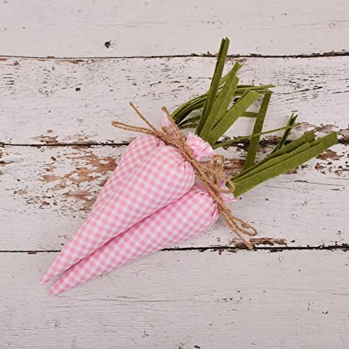 KiaoTime 8 Piece Fabric Carrot Decor Set