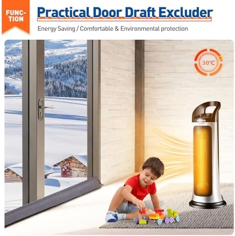 MAGZO 36 Inch Door Draft Stopper Gray