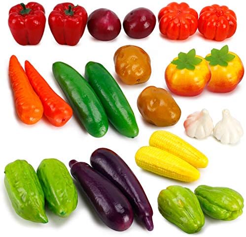 Realistic Artificial Vegetables Decor Set 10pcs Mushroom