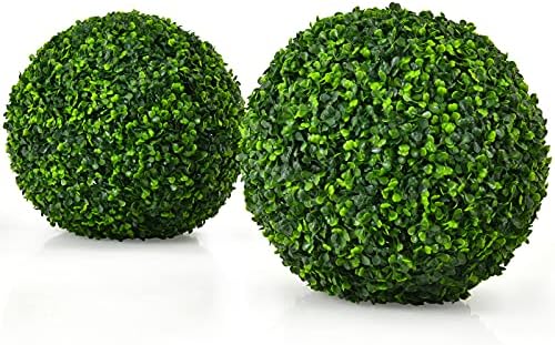 Goplus 2 PCS 157 Inch Artificial Topiary Ball Decor