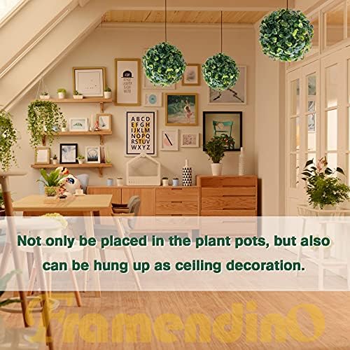 Framendino 6 Pack 4 Inch Artificial Topiary Plant Balls