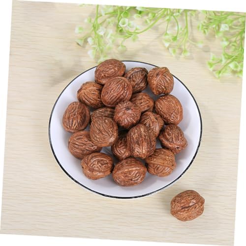 50pcs Artificial Walnut Models Fake Nuts Decorations