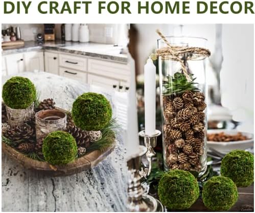 Usmola 18pcs Fake Moss Balls for Decor