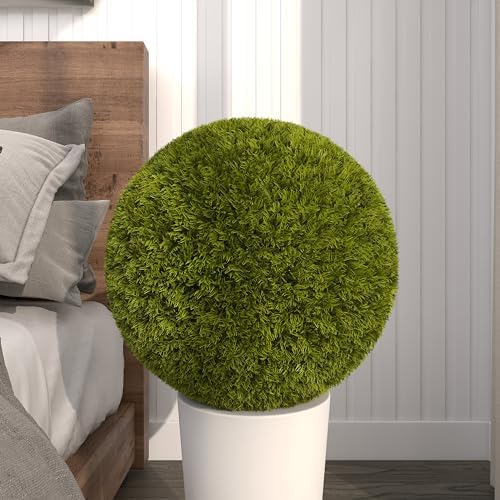 Deco 79 Artificial Topiary Foliage Ball 15x15x15 Green