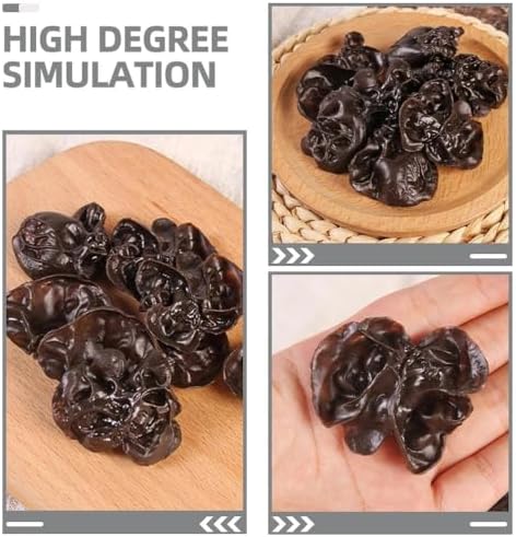 LUOZZY Artificial Black Fungus 15pc Display Props