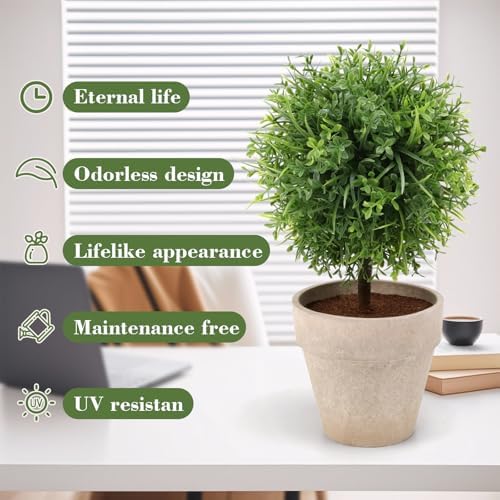 108 Inch Artificial Boxwood Topiary Potted Plant Decoration