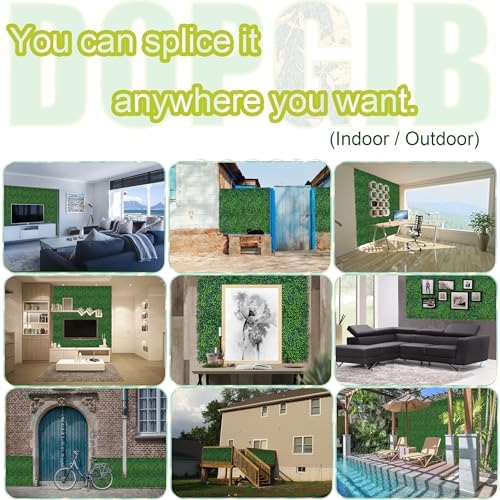 Artificial Grass Wall Backdrop 16P Boxwood Faux Green Wall Panels