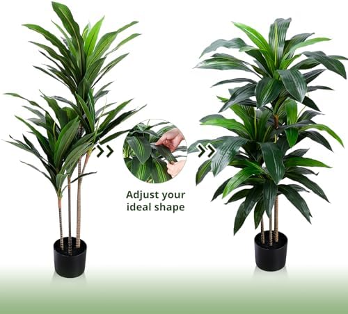 YEPDIN Artificial Dracaena Tree 4FT Indoor Decor