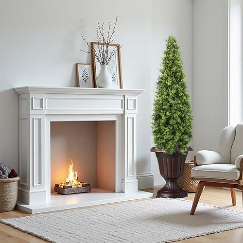 48 Inch Artificial Boxwood Topiary Tree 2 Pack