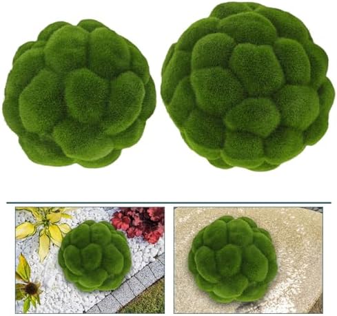 2pcs Realistic Artificial Topiary Balls for Decor