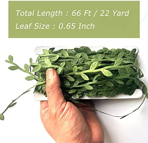 66 Ft Artificial Vines Green Leaf Garland Wreath Accessory