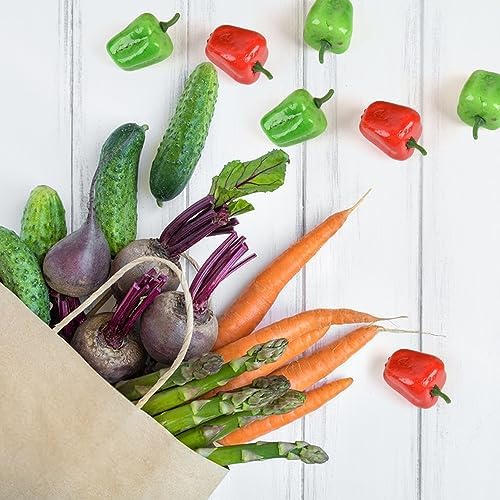 HUIANER Mini Artificial Bell Pepper 40pcs 5cm