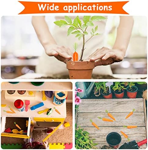 CHGCRAFT 30Pcs Mini Artificial Carrots Realistic Decor