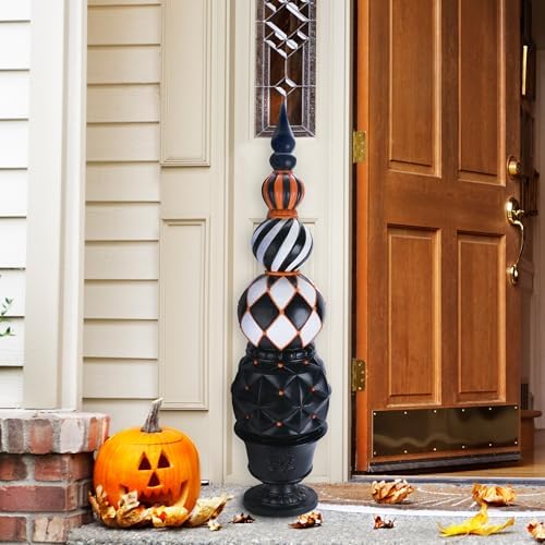 Haunted Hill Farm 4-Ft Tall Pedestal Topiary Halloween Decoration