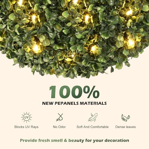 GarveeHome 16 Artificial Topiary Ball with Lights