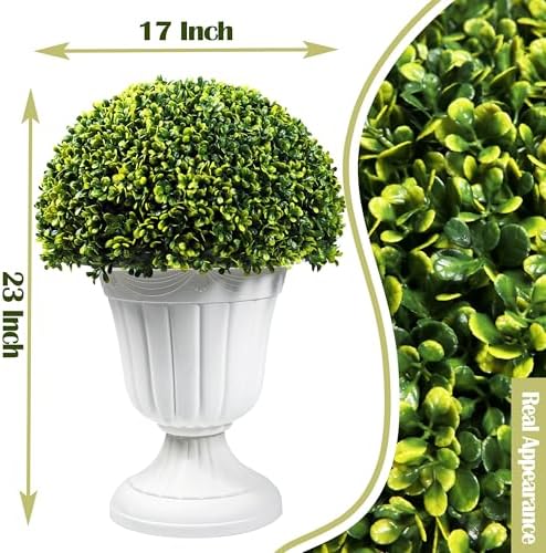 Sunnyglade 2 PCS 23 Inch Artificial Topiary Plant