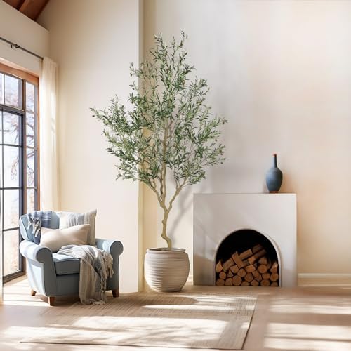Nafresh 9ft Realistic Artificial Olive Tree Decor