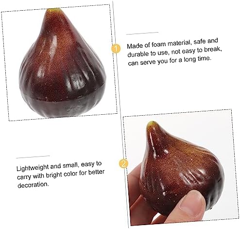 5Pcs Realistic Imitation Fig Models Decorative Fruit