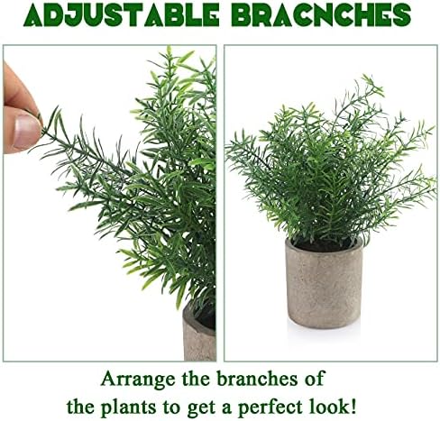 ALAGIRLS 4 Pack Artificial Plants Indoor Decor