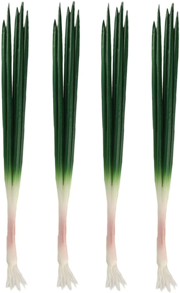 Kopida Artificial Green Onions 4 Pcs Decor Prop