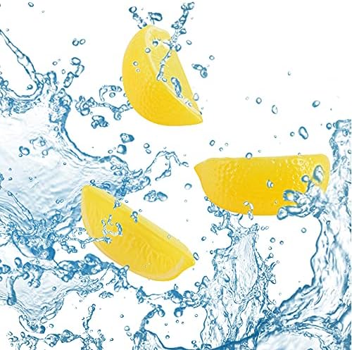 Hagao Fake Lemon Artificial Fruit Wedge 10pcs Yellow Block