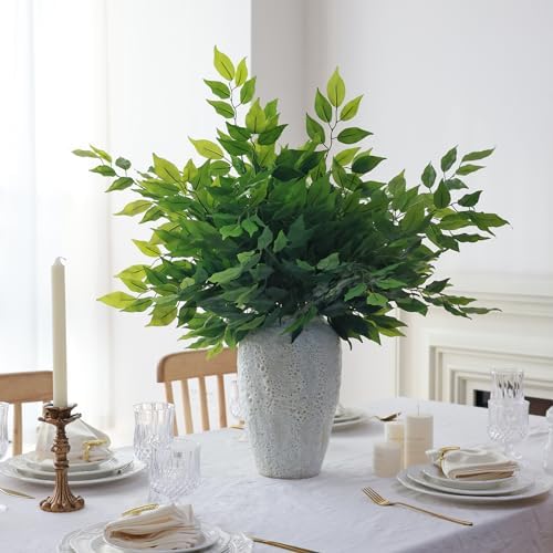 Mizii 24pcs Artificial Ficus Garland with Silk Leaves