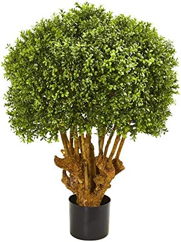 Nearly Natural 3ft Boxwood Artificial Topiary Tree