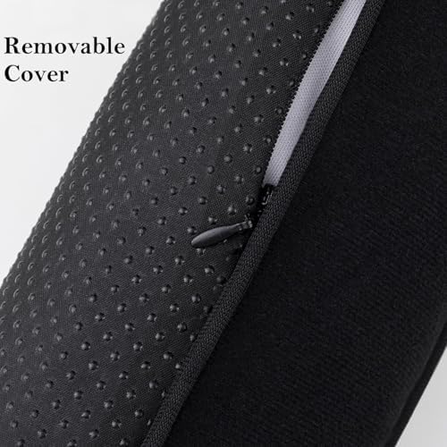 Sunolga 38 Inch Door Draft Stopper with Removable Cover Black