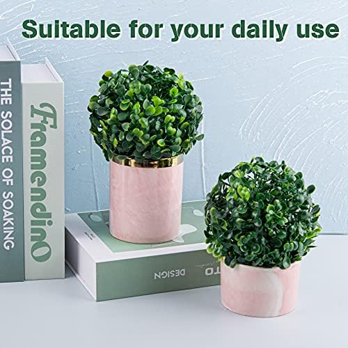 Framendino 6 Pack 4 Inch Artificial Topiary Plant Balls