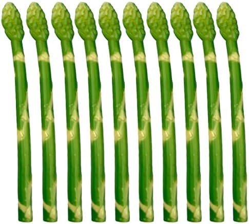 10 Pcs Realistic Plastic Asparagus Ornaments Decor Props