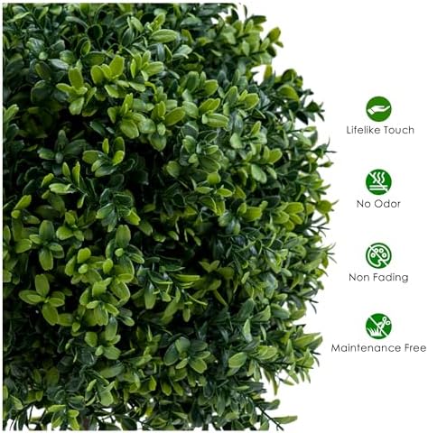 GarveeHome Artificial Topiary Trees Set of 2
