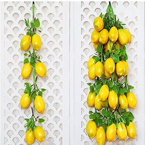 Velidy 5 Pack Artificial Lemon String Decor